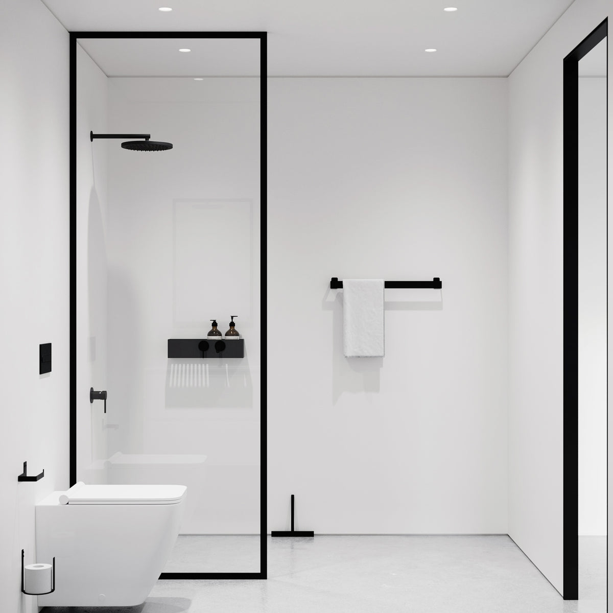 Brusehylde, sort • NICHBA - Copenhagenhomedesign