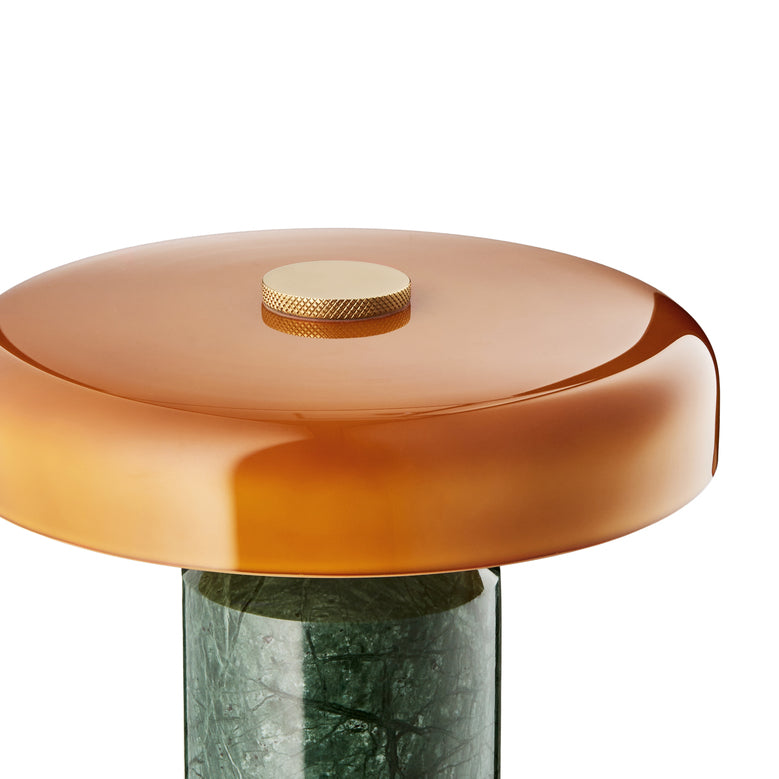 Trip Portable bordlampe, moss/amber glossy • Design by Us - Copenhagenhomedesign