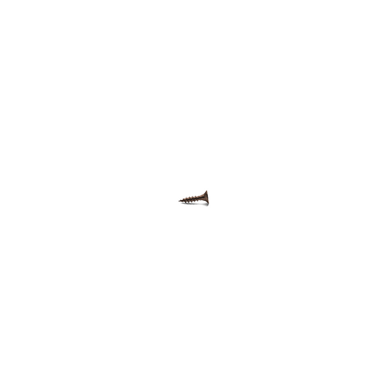 Træskrue i bronze, passer bl.a. til Arne Jacobsen dørhåndtag, i 3,5x16 mm • d line