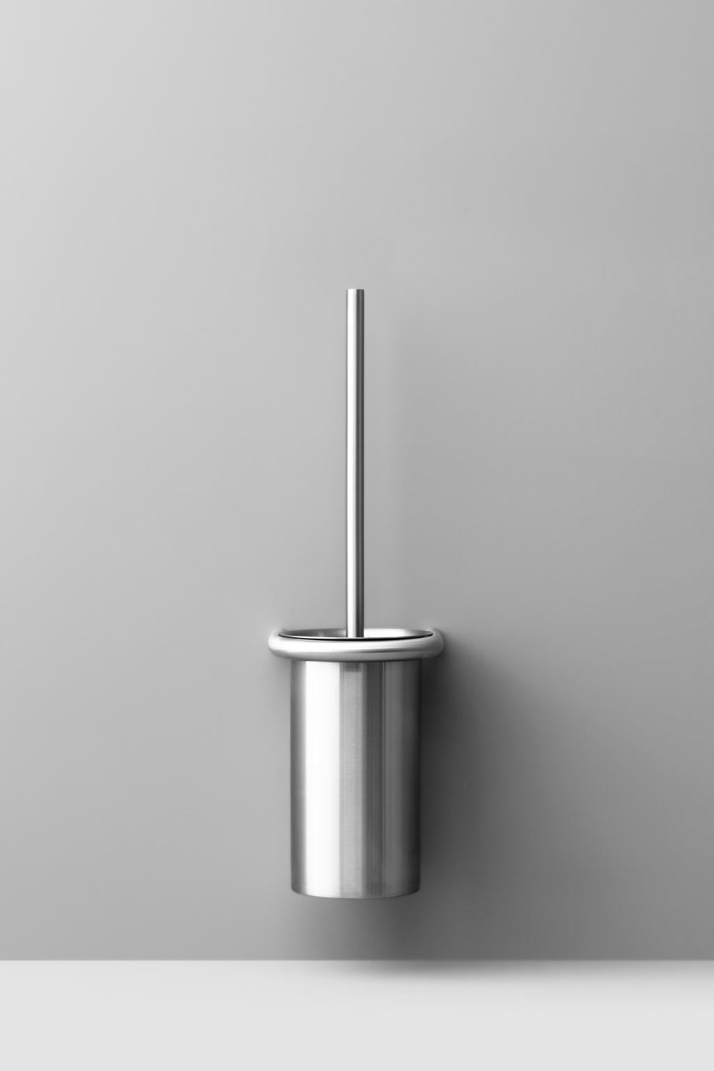 Toiletbørsteholder, børstet rustfrit stål • d line - Copenhagenhomedesign
