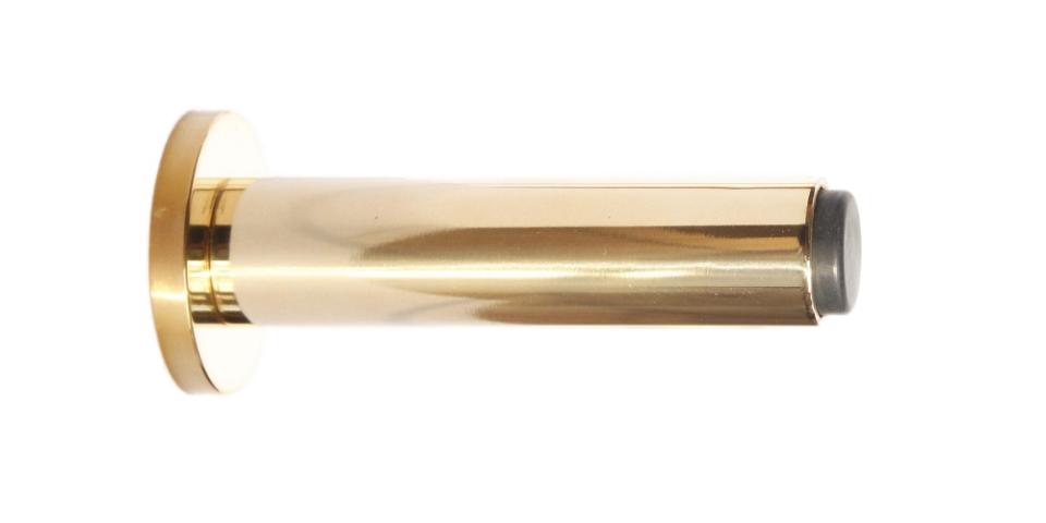 Skodsborg dørstopper 70 mm, blank messing uden lak • KYNER & Co - Copenhagenhomedesign