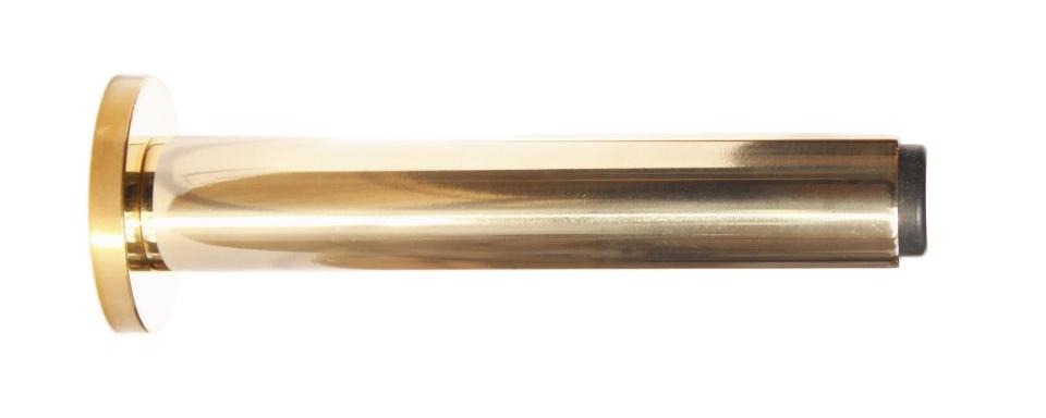 Skodsborg dørstopper 93 mm, blank messing uden lak • KYNER & Co - Copenhagenhomedesign