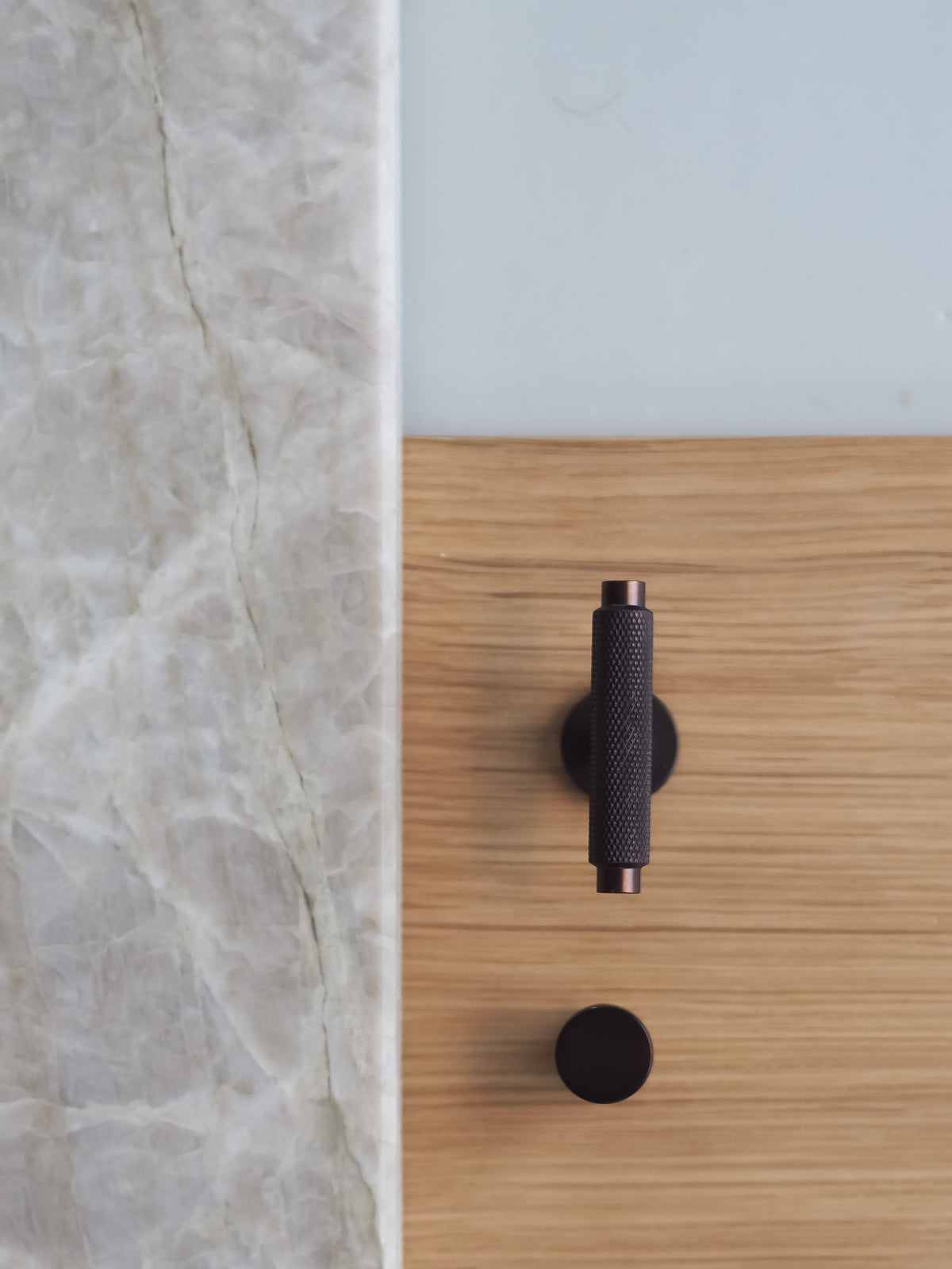 Møbelknop med diamond cut i bronze / bruneret messing - Nørrebro • Chr. Jørgensen - Copenhagenhomedesign