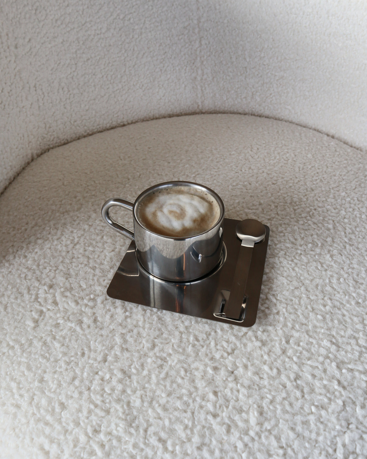 Kaffesæt Cappuccino TRIO rustfrit stål • NICHBA - Copenhagenhomedesign