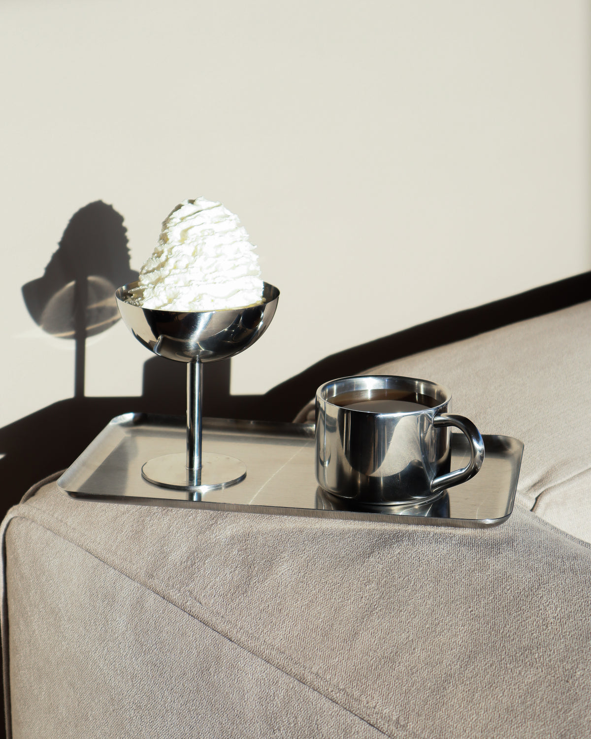 Isbæger i rustfrit stål, højt • NICHBA - Copenhagenhomedesign