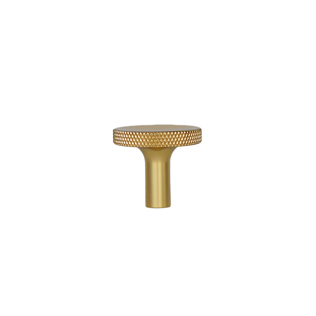 Møbelknop med diamond cut i blank messing uden lak - Søllerød • Chr. Jørgensen - Copenhagenhomedesign