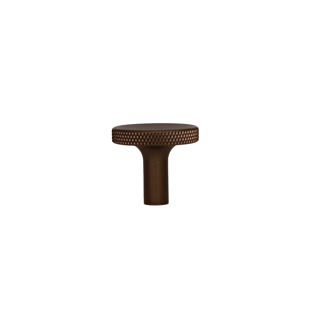 Møbelknop med diamond cut i bronze / bruneret messing - Søllerød • Chr. Jørgensen - Copenhagenhomedesign