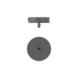 Ceiling Plate 1 loftroset, rock grey • NUURA