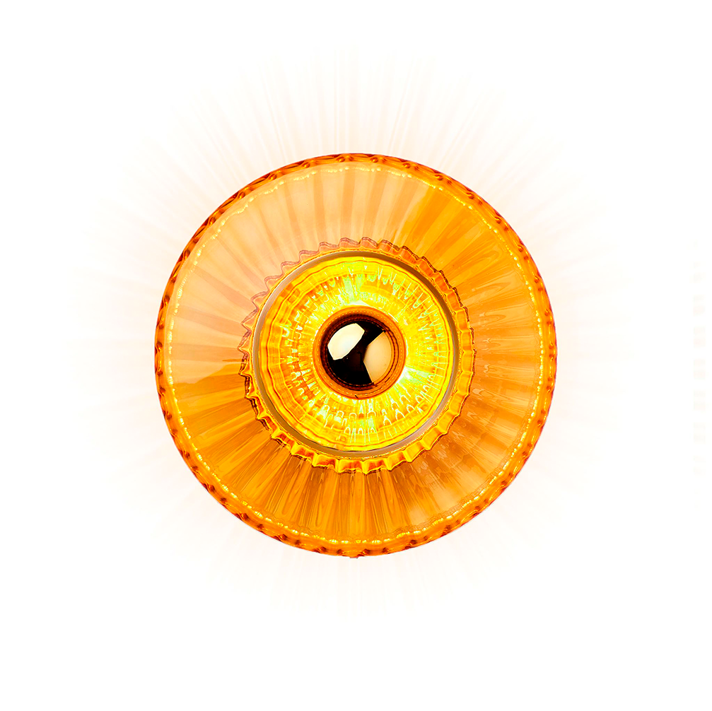 New Wave Optic Wall væglampe, amber • Design by Us - Copenhagenhomedesign