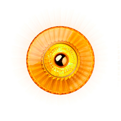 New Wave Optic Wall væglampe, amber • Design by Us