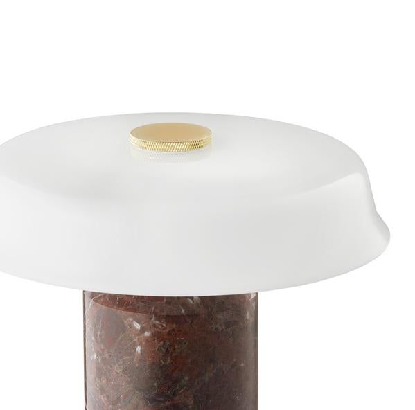 TRIP No. 2 portable bordlampe, burgundy/opal glossy • Design by Us - Copenhagenhomedesign
