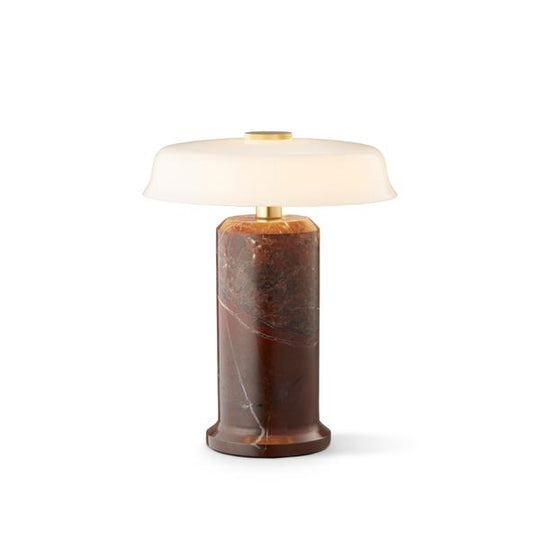 TRIP No. 2 portable bordlampe, burgundy/opal glossy • Design by Us