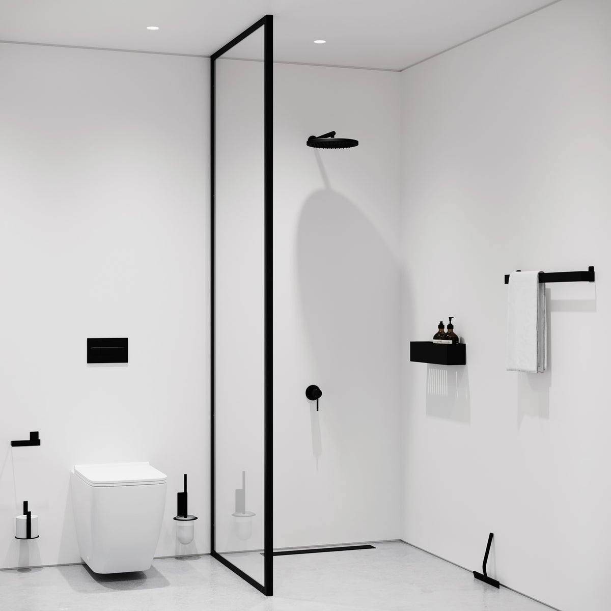 Toiletbørste, sort • NICHBA - Copenhagenhomedesign