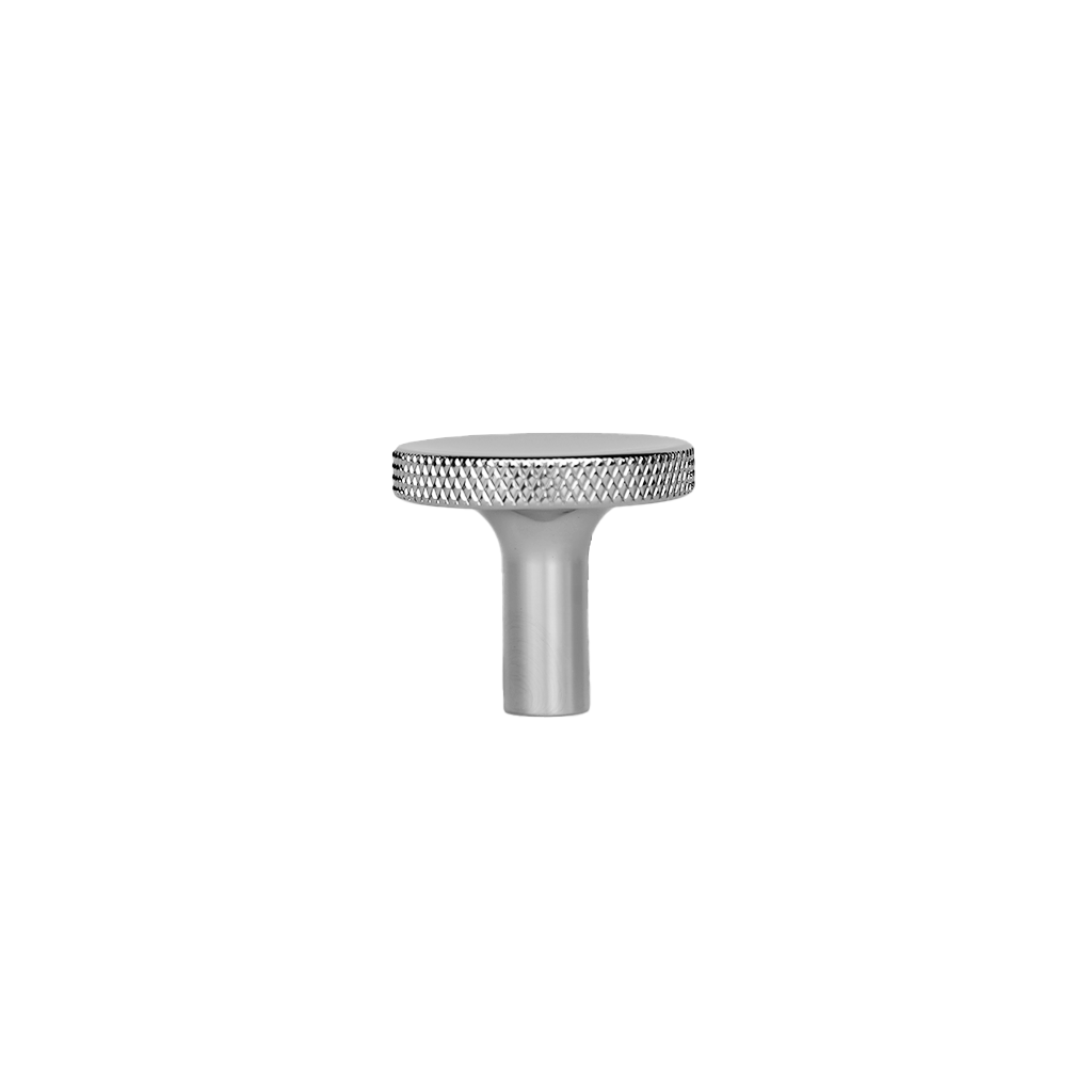 Møbelknop med diamond cut i blank forniklet  - Søllerød • Chr. Jørgensen - Copenhagenhomedesign