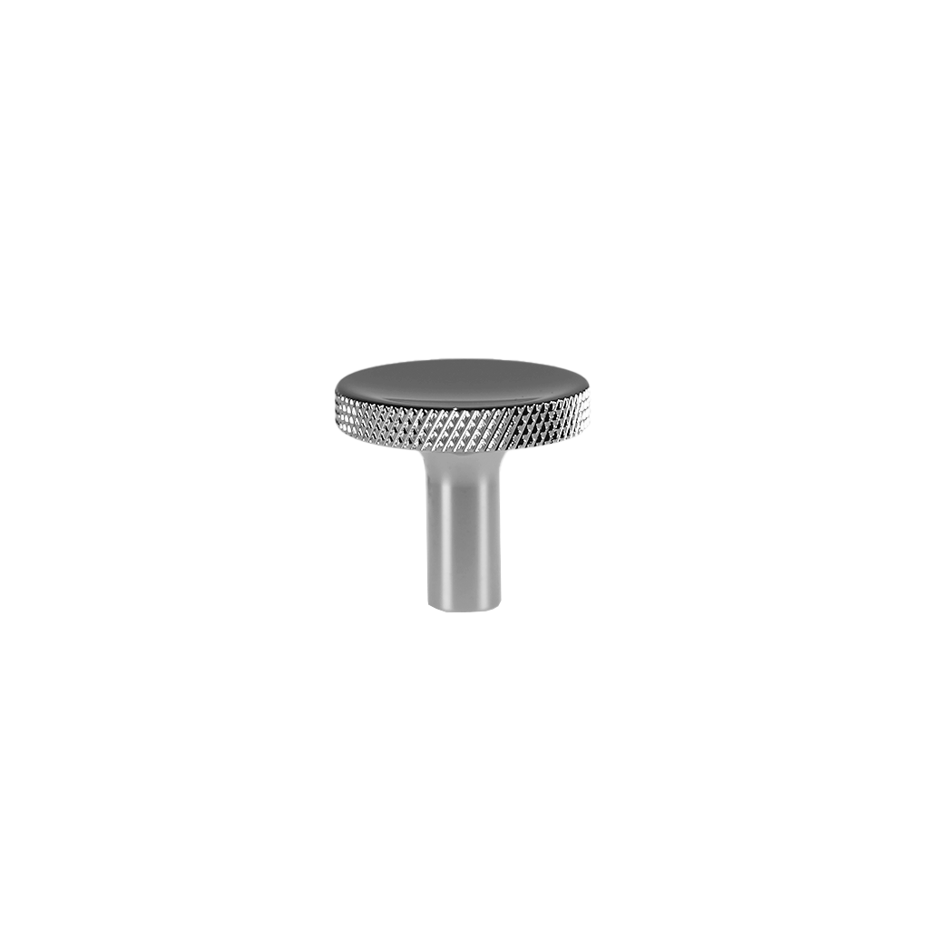 Møbelknop med diamond cut i blank forniklet  - Søllerød • Chr. Jørgensen - Copenhagenhomedesign