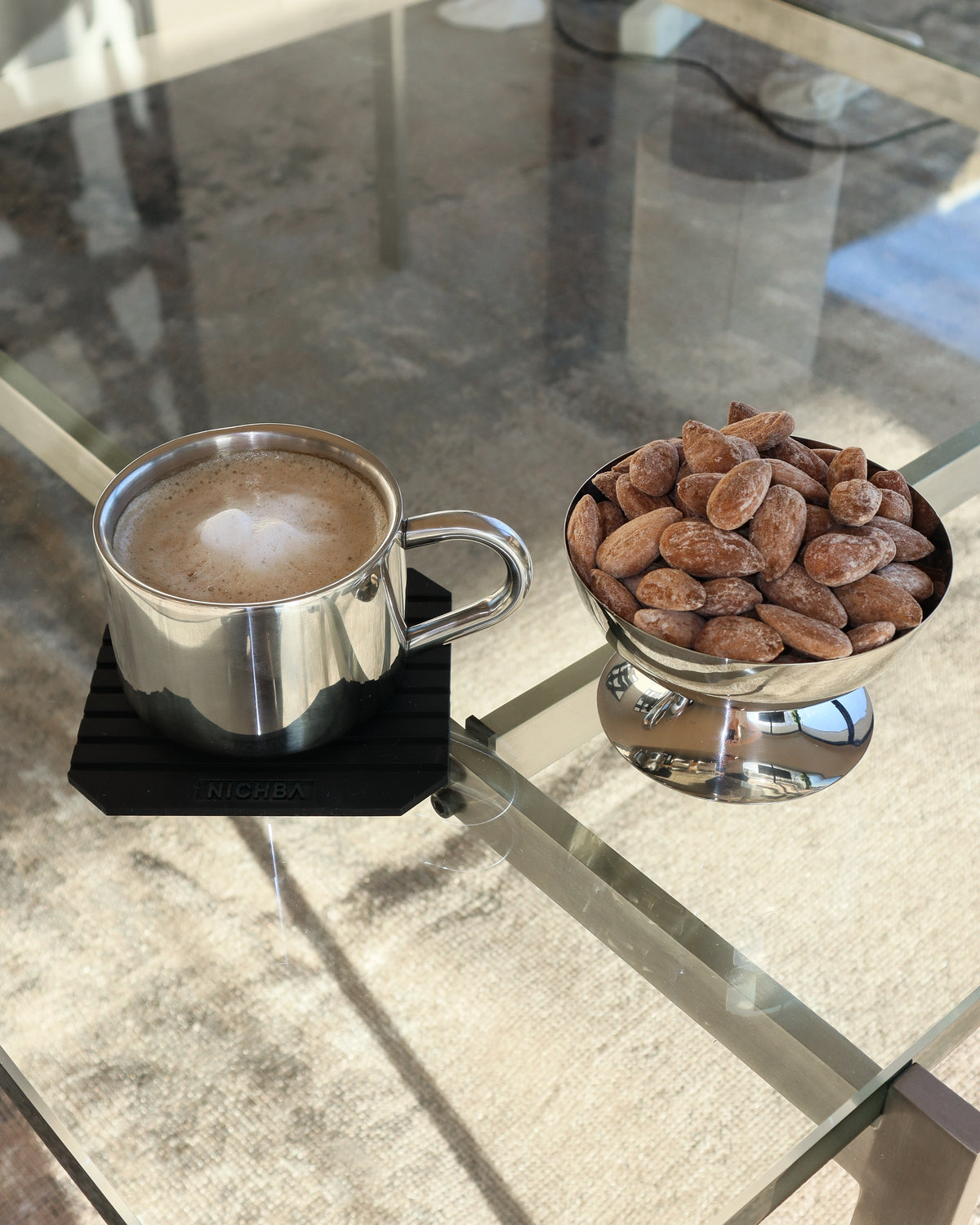 Kaffesæt Cappuccino TRIO rustfrit stål • NICHBA - Copenhagenhomedesign