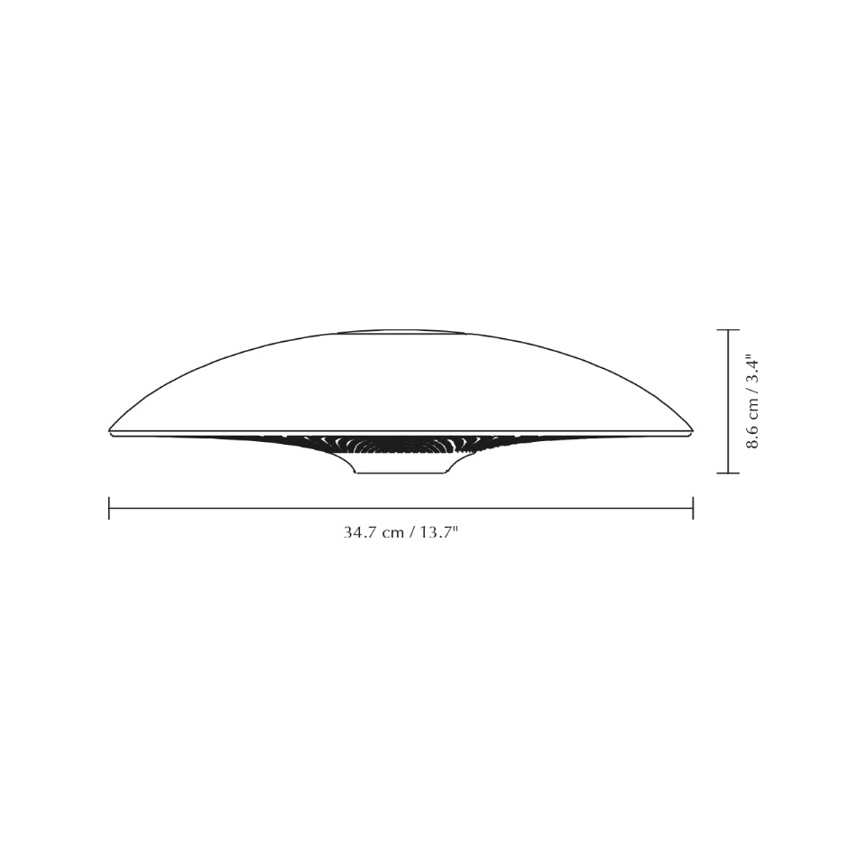 Manta Ray bordlampe, hvid og messing • UMAGE - Copenhagenhomedesign