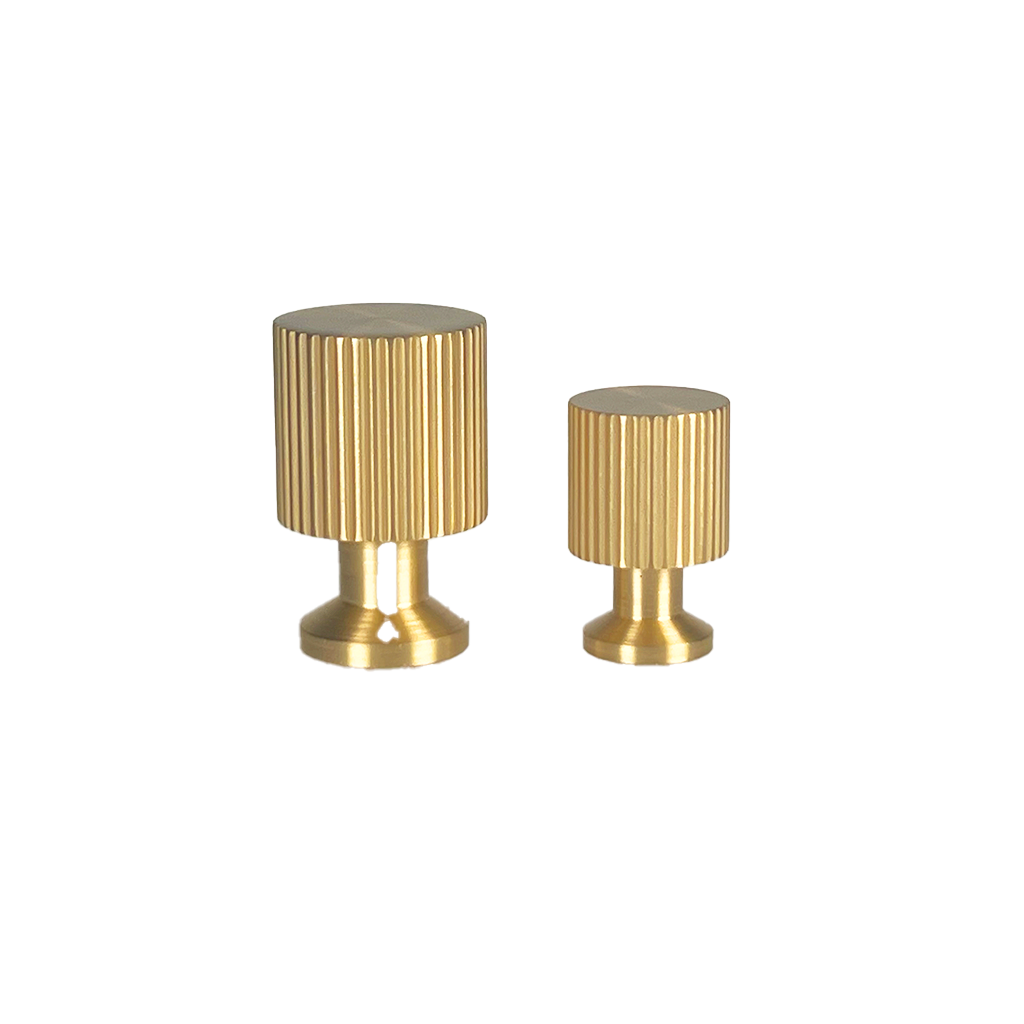 Møbelknop i børstet messing med lak, 33 mm - Marienlund   • Chr. Jørgensen - Copenhagenhomedesign