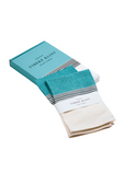 Tea towels, viskestykker (2 stk.), blå/sort/hvid • NORDICMODERN