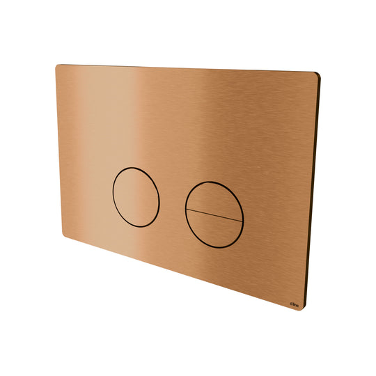 Betjeningplade til toilet, kobber finish • d line