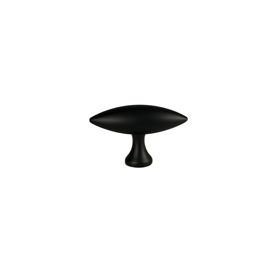 Møbelknop i sort, 56 mm