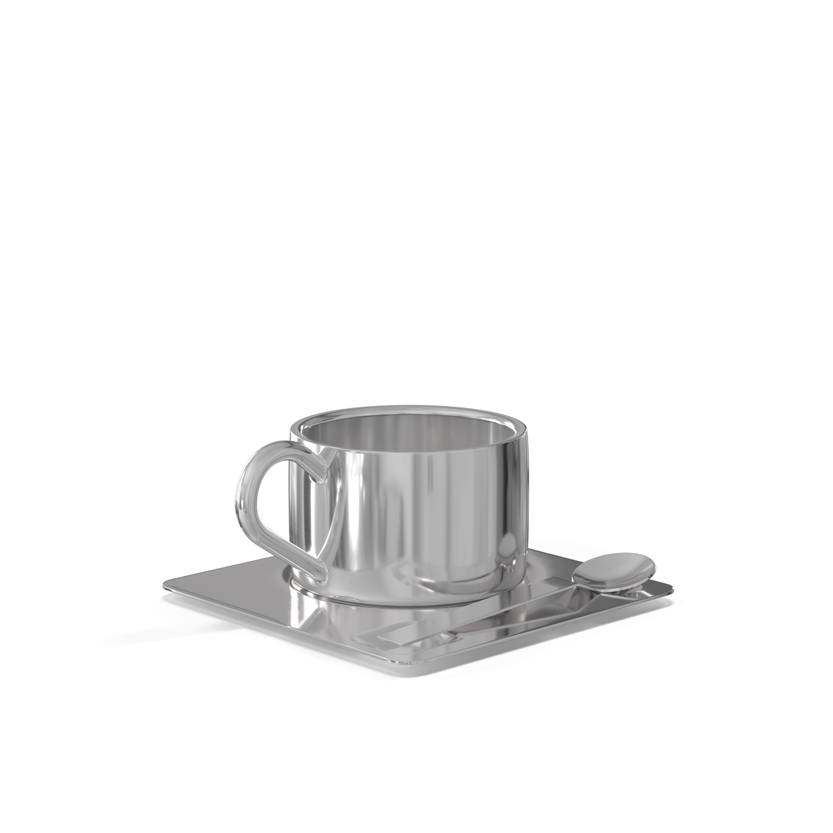 Kaffesæt Cappuccino TRIO rustfrit stål • NICHBA - Copenhagenhomedesign
