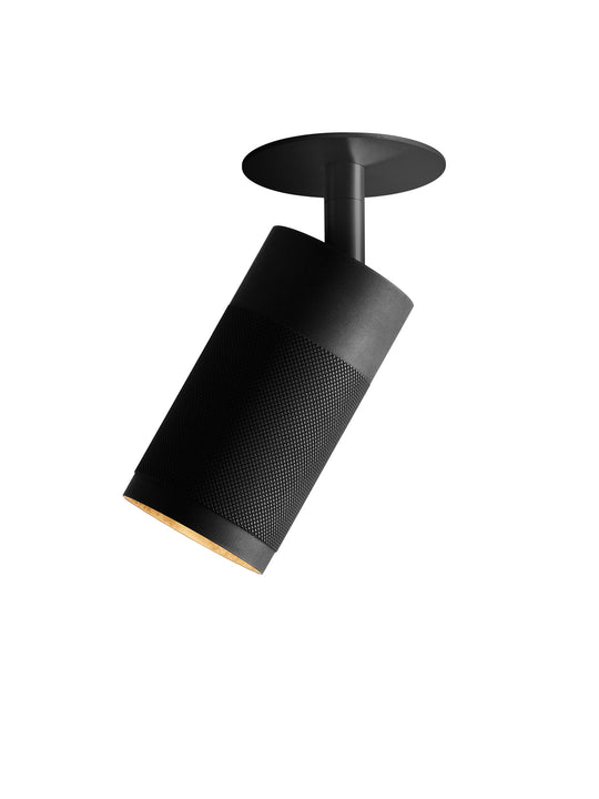 Patrone loftspot med dækplade - clip fit, sortbruneret messing • Thorup Copenhagen