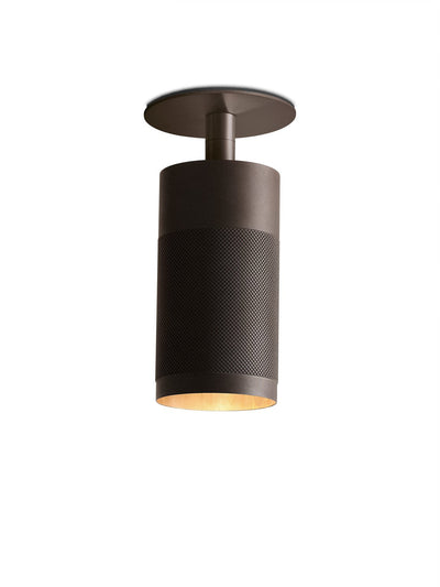 Patrone loftspot med dækplade - box fit, bruneret messing • Thorup Copenhagen