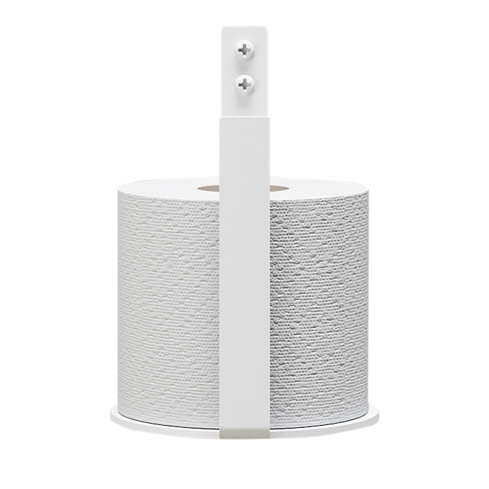 Ekstra toiletrulleholder (reserve), hvid • NICHBA - Copenhagenhomedesign