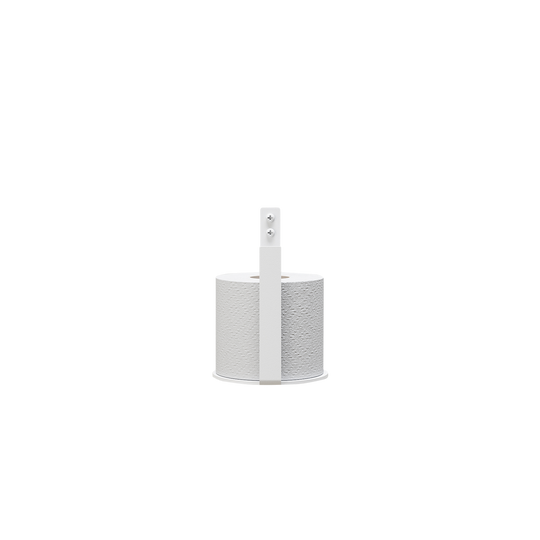 Ekstra toiletrulleholder (reserve), hvid • NICHBA