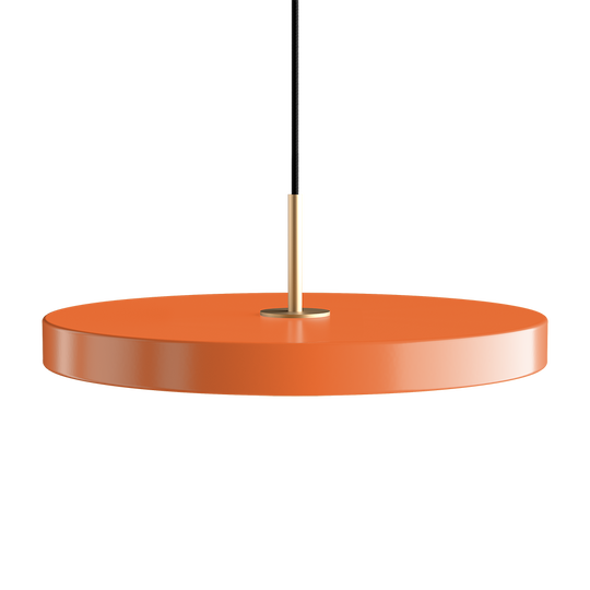 Asteria Plus pendel, orange og messing • UMAGE