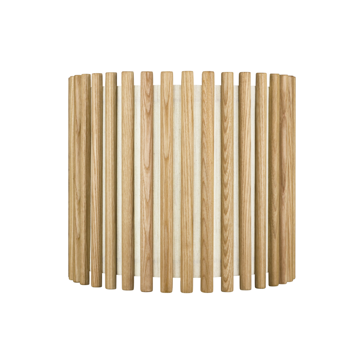Komorebi Circle bordlampe, egetræ og børstet stål look • UMAGE - Copenhagenhomedesign