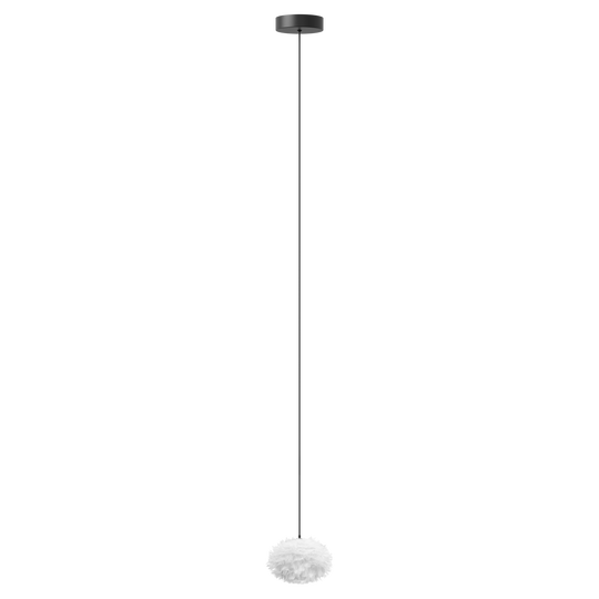 Eos Nano pendel med roset mini, hvid og sort • UMAGE