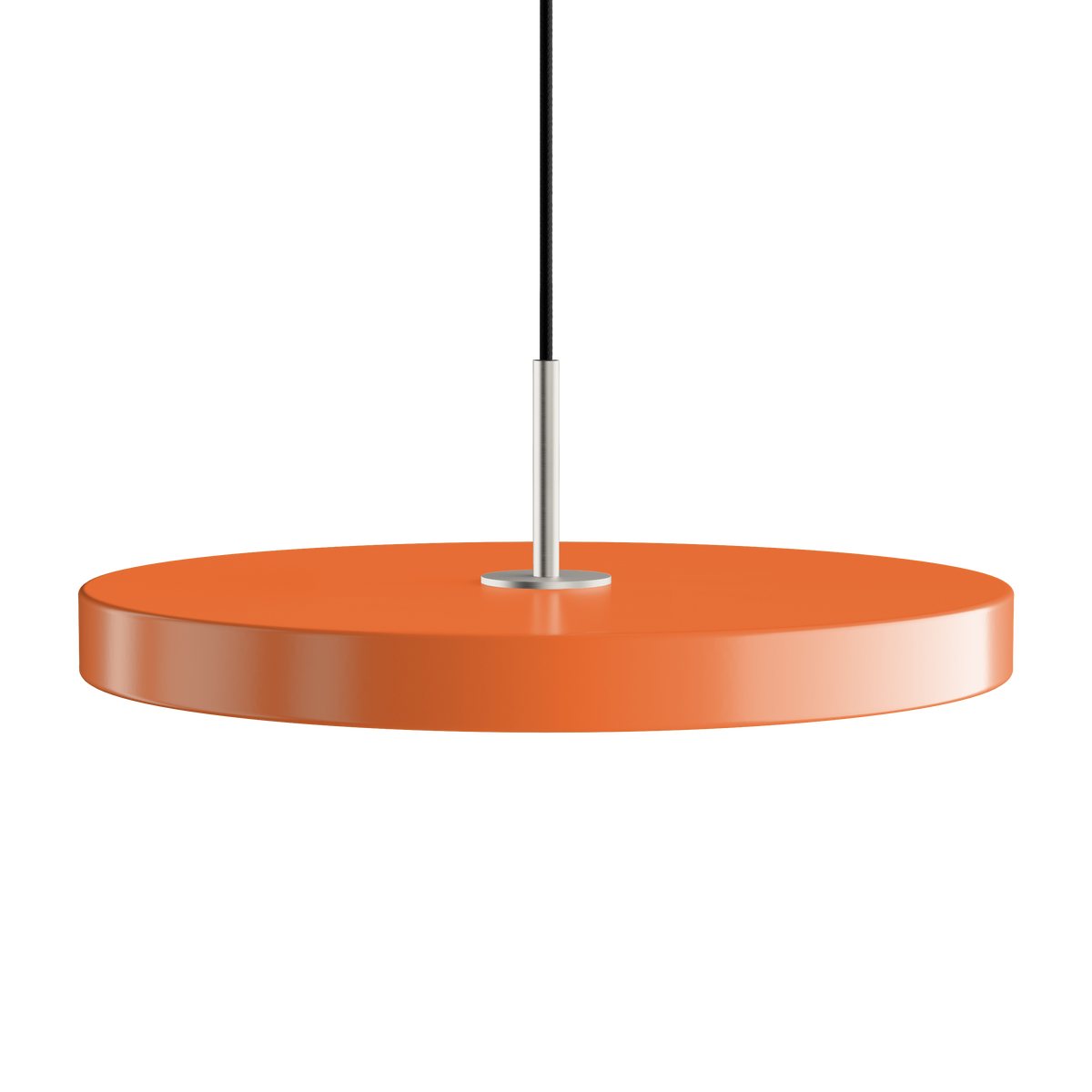 Asteria Plus pendel, orange og stål • UMAGE - Copenhagenhomedesign