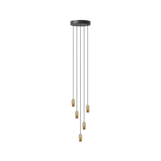 Brighter Days Penta Cluster 5 pendel med roset • UMAGE