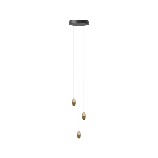 Brighter Days Penta Cluster 3 pendel med roset • UMAGE