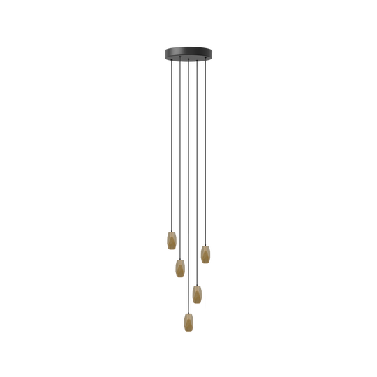 Brighter Days Hexa Cluster 5 pendel med roset • UMAGE
