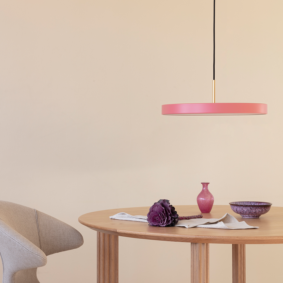Asteria pendel, rose og messing • UMAGE - Copenhagenhomedesign