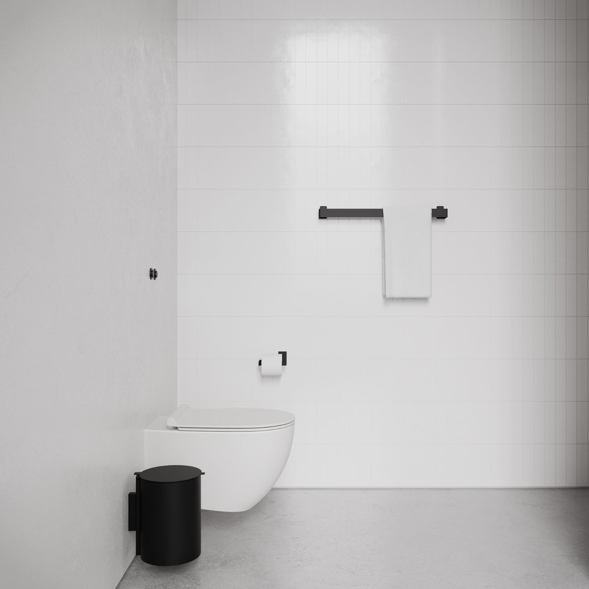 Toiletrulleholder, sort • NICHBA - Copenhagenhomedesign