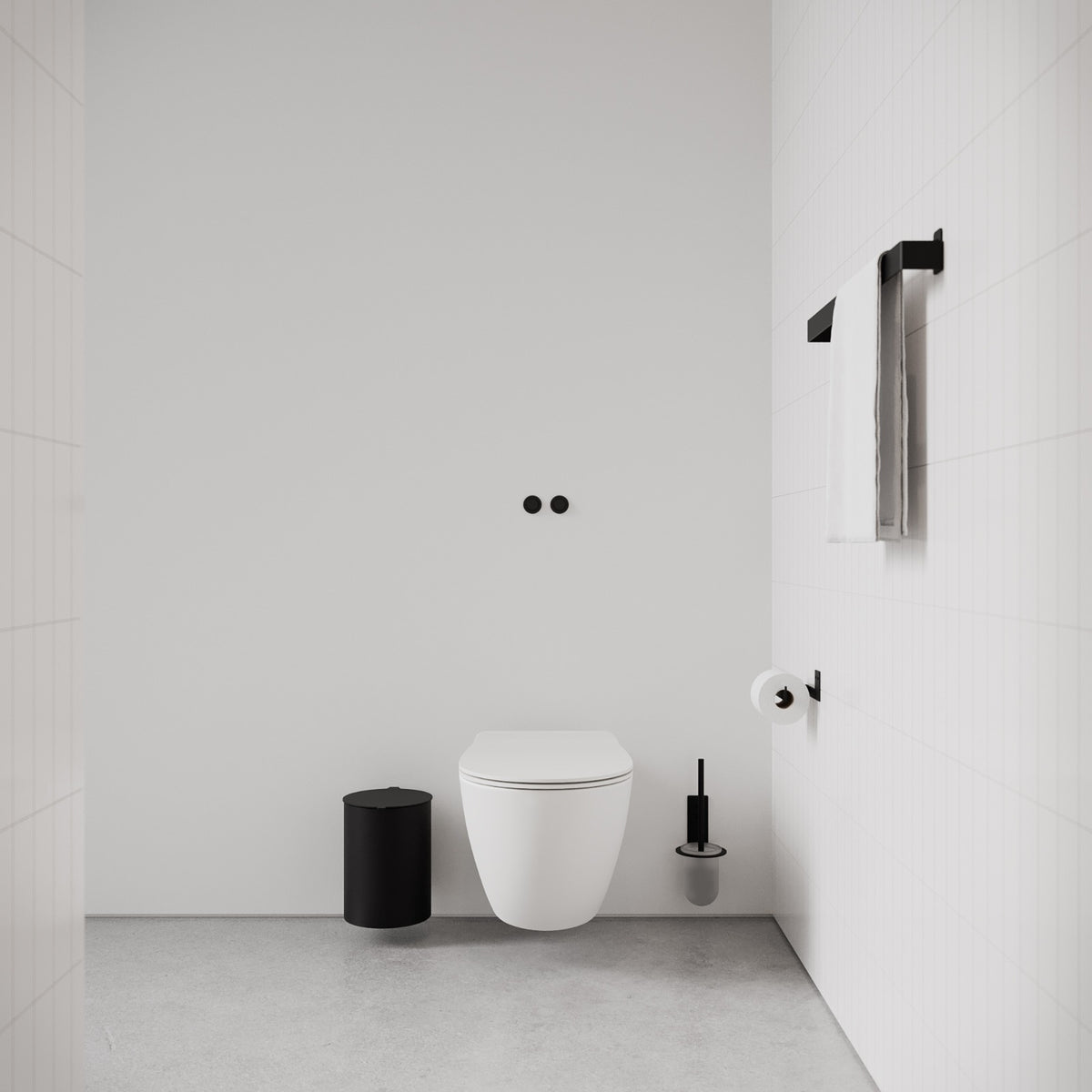 Toiletbørste, sort • NICHBA - Copenhagenhomedesign