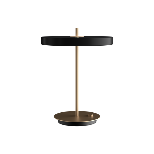 Asteria Table bordlampe, sort og messing • UMAGE
