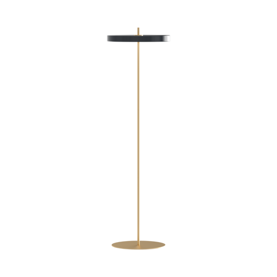 Asteria Floor gulvlampe, grå og messing • UMAGE