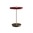 Asteria Move portable bordlampe, rød og messing • UMAGE
