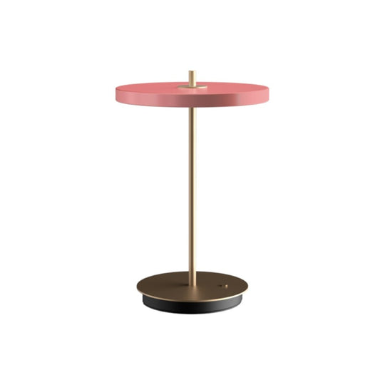 Asteria Move portable bordlampe, rose og messing • UMAGE