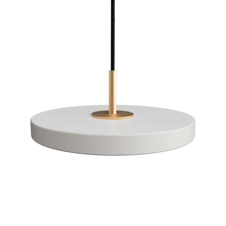 Asteria pendel, lysegrå (mist) og messing • UMAGE - Copenhagenhomedesign