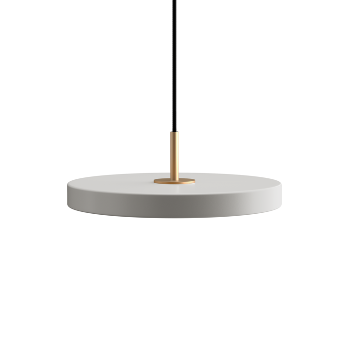 Asteria pendel, lysegrå (mist) og messing • UMAGE - Copenhagenhomedesign