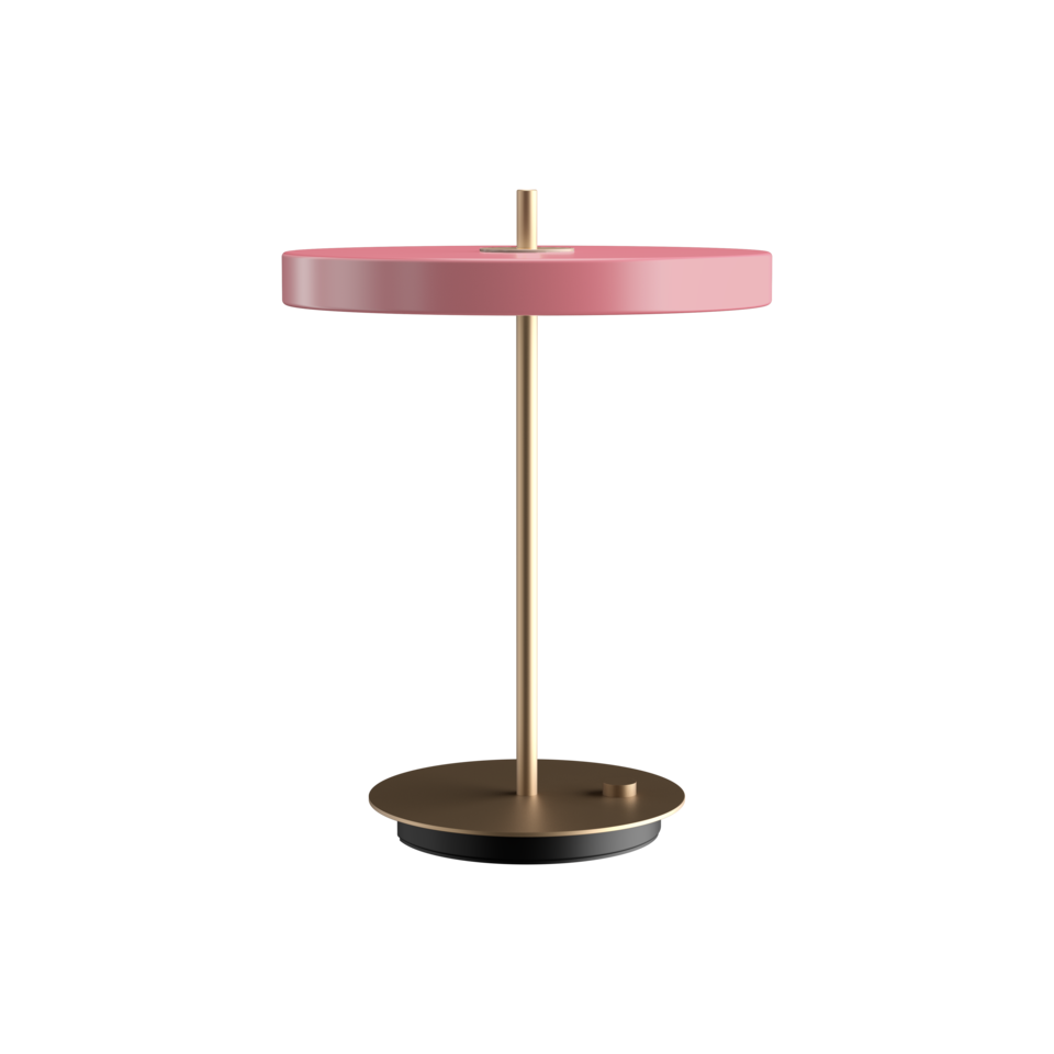 Asteria Table bordlampe, rose og messing • UMAGE - Copenhagenhomedesign