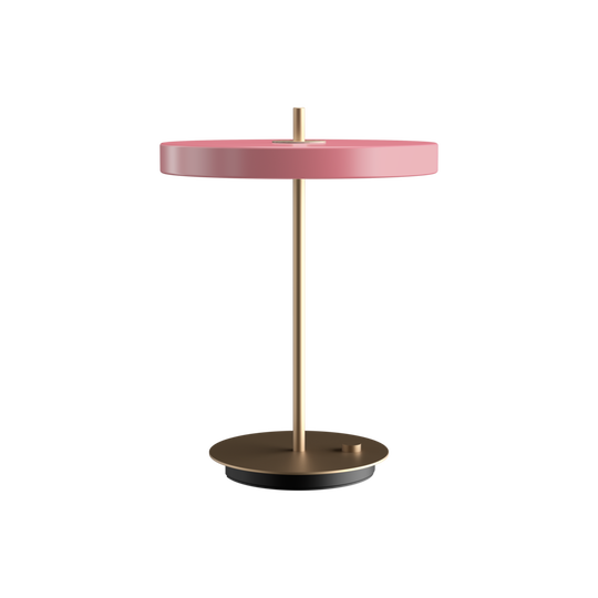 Asteria Table bordlampe, rose og messing • UMAGE