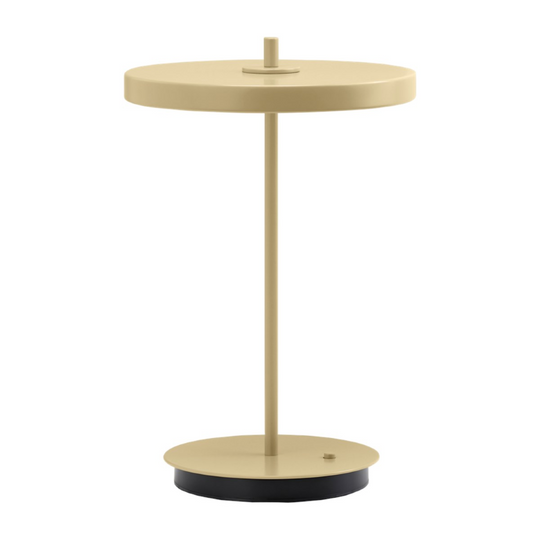 Asteria Move Monochrome, portable bordlampe, lysegul • UMAGE