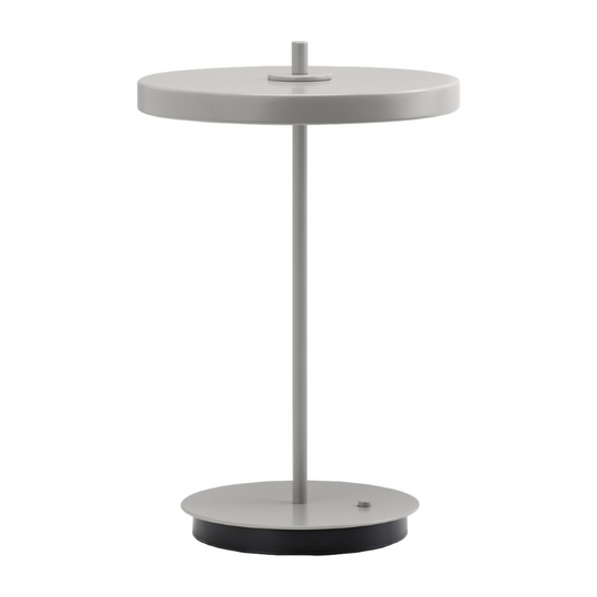 Asteria Move Monochrome, portable bordlampe, lysegrå (mist) • UMAGE